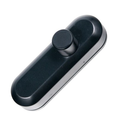 Snoerdimmer voor LED, 0-25W - Fase-afsnijding, zwarte draaiknop