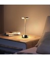 Oplaadbare LED-tafellamp met draadloos opladen - Goud, touch-dimbaar, CCT, IP54