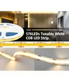5m 10W/m CCT COB-LED strip RA97 - 24V DC, IP20, 576 LED
