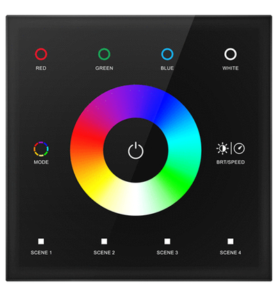 LEDlife rWave RGBW wandcontroller - Zwart, 12V-24V