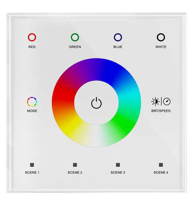 LEDlife rWave RGBW wandcontroller - Wit, 12V-24V