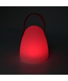 Oplaadbare RGB LED-tafellamp Ø12,8cm - Wit, incl. afstandsbediening, IP54 buiten
