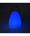 Oplaadbare RGB LED-tafellamp Ø12,8cm - Wit, incl. afstandsbediening, IP54 buiten