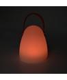 Oplaadbare RGB LED-tafellamp Ø12,8cm - Wit, incl. afstandsbediening, IP54 buiten