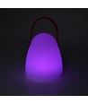 Oplaadbare RGB LED-tafellamp Ø12,8cm - Wit, incl. afstandsbediening, IP54 buiten