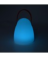 Oplaadbare RGB LED-tafellamp Ø12,8cm - Wit, incl. afstandsbediening, IP54 buiten