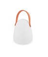 Oplaadbare RGB LED-tafellamp Ø12,8cm - Wit, incl. afstandsbediening, IP54 buiten