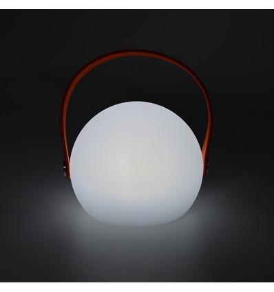 Oplaadbare RGB LED-tafellamp Ø13cm - Wit, incl. afstandsbediening, IP54 voor buiten