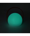 Oplaadbare RGB LED-tafellamp Ø13cm - Wit, incl. afstandsbediening, IP54 voor buiten