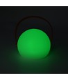 Oplaadbare RGB LED-tafellamp Ø13cm - Wit, incl. afstandsbediening, IP54 voor buiten