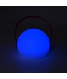 Oplaadbare RGB LED-tafellamp Ø13cm - Wit, incl. afstandsbediening, IP54 voor buiten