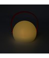 Oplaadbare RGB LED-tafellamp Ø13cm - Wit, incl. afstandsbediening, IP54 voor buiten