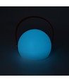 Oplaadbare RGB LED-tafellamp Ø13cm - Wit, incl. afstandsbediening, IP54 voor buiten
