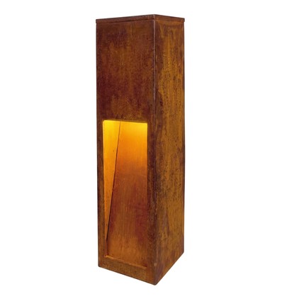 Corten tuinlamp - 12W, 50 cm, IP65 buiten, incl. lichtbron