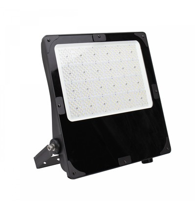 300W LED-schijnwerper met instelbaar wattage - Asymmetrisch, IP66 buiten, IK08, zwart