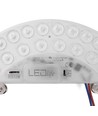 21,5cm / 24/18/12W LED-inzetmodule met lenzen - Flicker free, instelbare CCT, vervangt G24, cirkel- en compactlampen