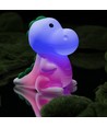 MOCHI Dinosaurus nachtlampje - Siliconen, kleurwissel + warm wit, touch dimbaar, IP20 binnen