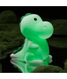 MOCHI Dinosaurus nachtlampje - Siliconen, kleurwissel + warm wit, touch dimbaar, IP20 binnen