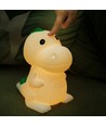 MOCHI Dinosaurus nachtlampje - Siliconen, kleurwissel + warm wit, touch dimbaar, IP20 binnen