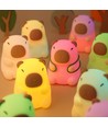Capibara nachtlampje voor kinderen - Siliconen, RGB + warm wit