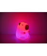 Capibara nachtlampje voor kinderen - Siliconen, RGB + warm wit