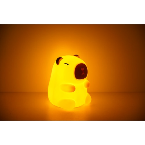 MOCHI Capybara nachtlampje - Siliconen, kleurwissel + warm wit