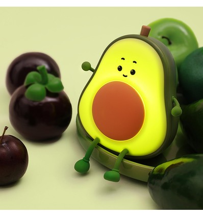 MOCHI Avocado nachtlamp - Siliconen, touch dimbaar, IP20 binnen