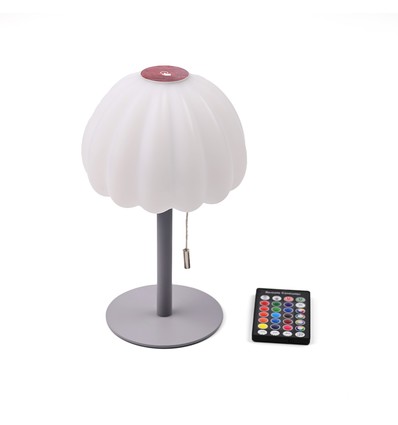 Oplaadbare RGB LED tafellamp - Wit, incl. afstandsbediening, IP20 binnen