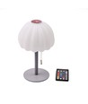 Oplaadbare RGB LED tafellamp - Wit, incl. afstandsbediening, IP20 binnen