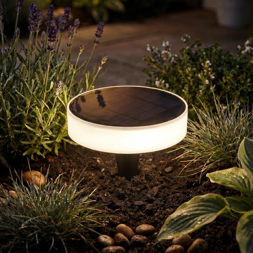 Solar tuinlamp - IP65, schemersensor, grondspies/wandmontage