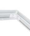 Frame voor 120x30 LED-paneel - Snel te monteren, plastic hoeken, zonder zichtbare schroeven, witte rand