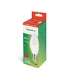 E14 4W LED kaarslamp - C35, filament, mat glas