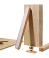Oplaadbare wandlamp van hout - 360° draaibaar, incl. lichtbron, IP20, 3W