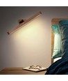 Oplaadbare wandlamp van hout - 360° draaibaar, incl. lichtbron, IP20, 3W