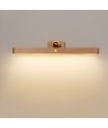Oplaadbare wandlamp van hout - 360° draaibaar, incl. lichtbron, IP20, 3W