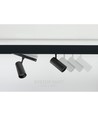 6W RA90 SHIFT spanningsrail spot - 24 graden, Zwart