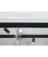 10W RA90 SHIFT spanningsrail spot - 24 graden, zwart