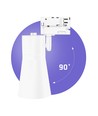 MADARA Scandi GU10 - zonder lichtbron, 3-fase rails (3 circuits), 250V, IP20, 80x140x180, wit
