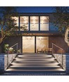 6W LED trapverlichting, CCT - 3 lichtkleuren, IP54, zwart, buitenwandlamp