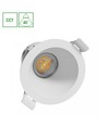 7W Ø9cm Fiale Core inbouwspot - CCT, wit, 45 graden, Gat: Ø7,5 cm, Afm: Ø9 cm