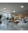 60cm 65W Nymphea Optima plafondlamp - CCT, 7800lm, zwarte ring, 5 jaar garantie
