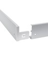 Frame voor 60x60 LED-paneel - Snel te monteren, plastic hoeken, zonder zichtbare schroeven, witte rand