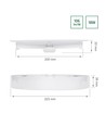 18W Ø22cm Algine 2-in-1 inbouwpaneel - 122lm/W, 4000K, rond