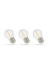 LED Bol E27 1W - 230V, Kooldraad, Warm Wit, Helder, Spectrum, 3-pack