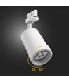 20W PAVA BASIC railspot - CCT, 20-45° stralingshoek, 111lm/W, wit, IP20