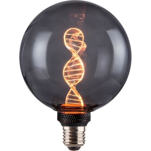 E27 3,5W dimbare LED Vintage DNA Globe G125 - 1800K, Rookglas, 60lm
