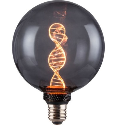 E27 3,5W dimbare LED Vintage DNA Globe G125 - 1800K, Rookglas, 60lm