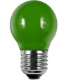 E27 1W LED filament kogellamp - G45, Groen, Party Colour Premium