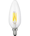 E14 4W dimbare LED filament kaarslamp - C45, 2200K, 320lm, helder glas