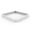 Opbouwframe voor 60x60 LED-paneel - 62mm hoog, snelle schroefloze montageset, witte rand
